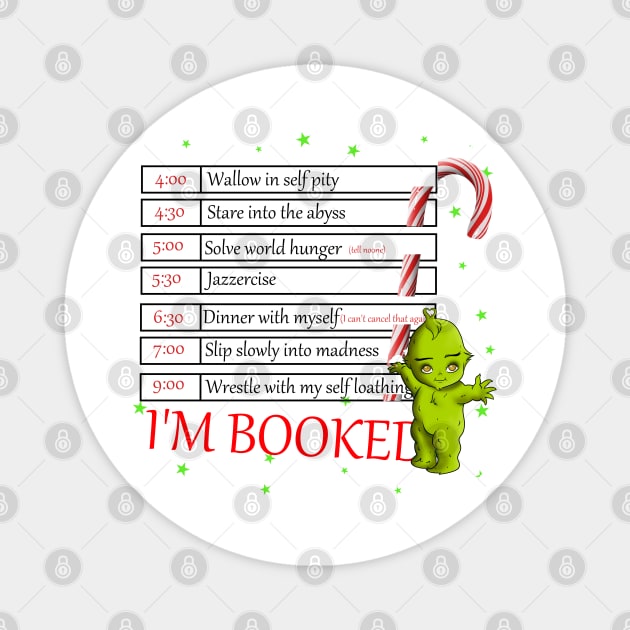 I'm booked candycane Magnet by ImSomethingElse